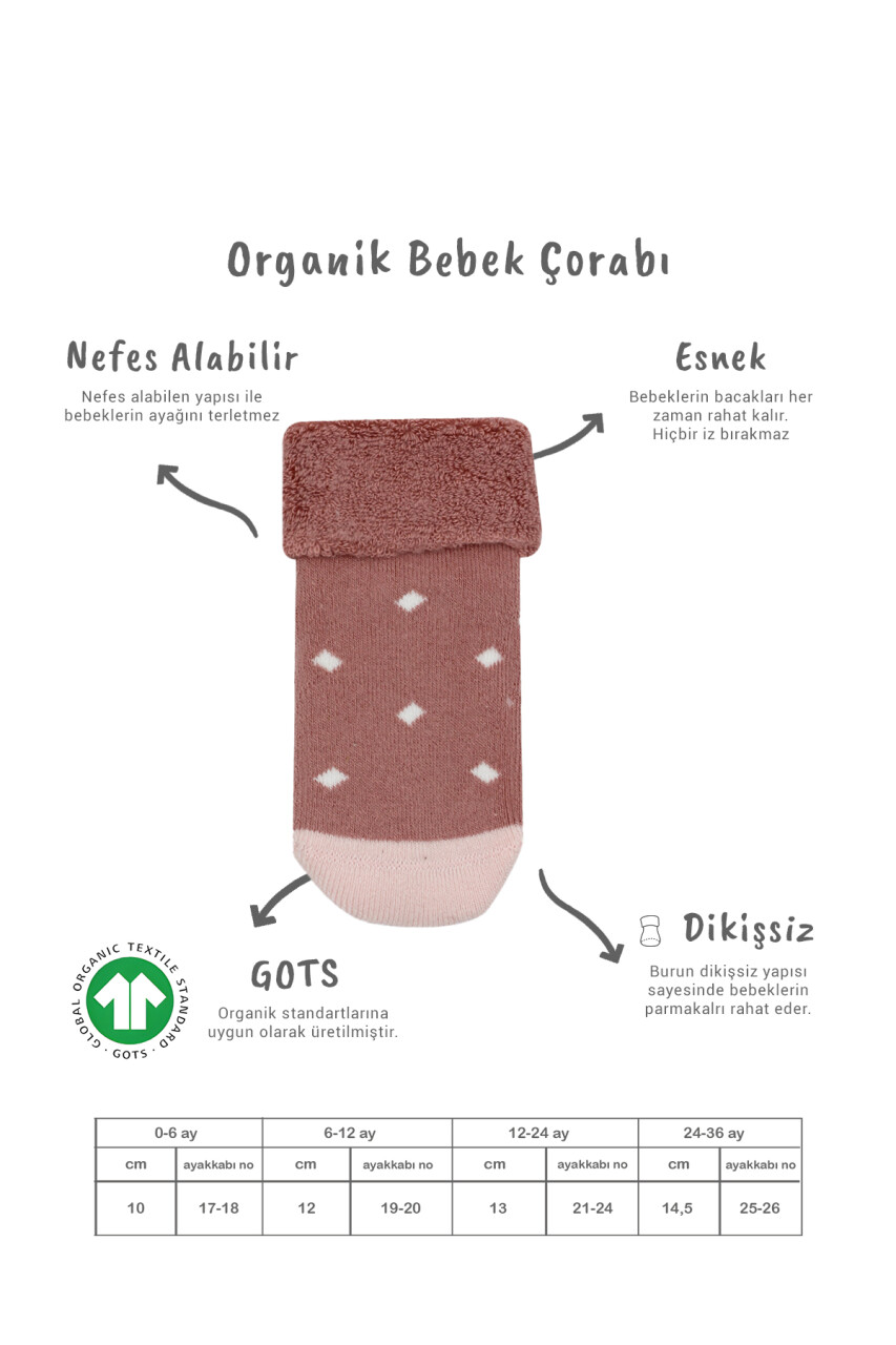 Bi̇style 2'li Havlu Soket Kaymaz Point Gi̇rl 10505 Pudra Pembe - 2