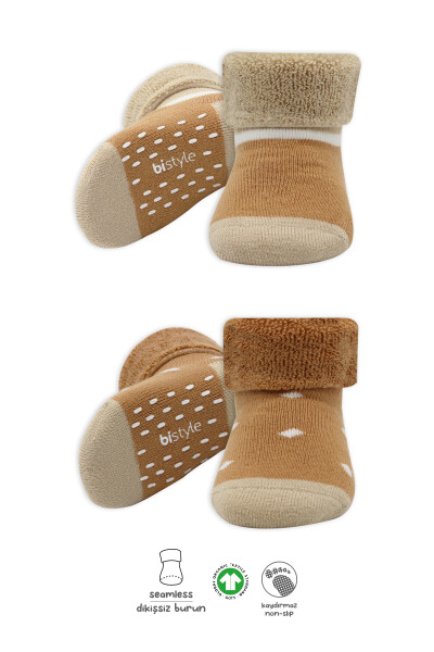 Bi̇style 2'li Havlu Soket Kaymaz Point Boy 10506 Hardal - Bistyle