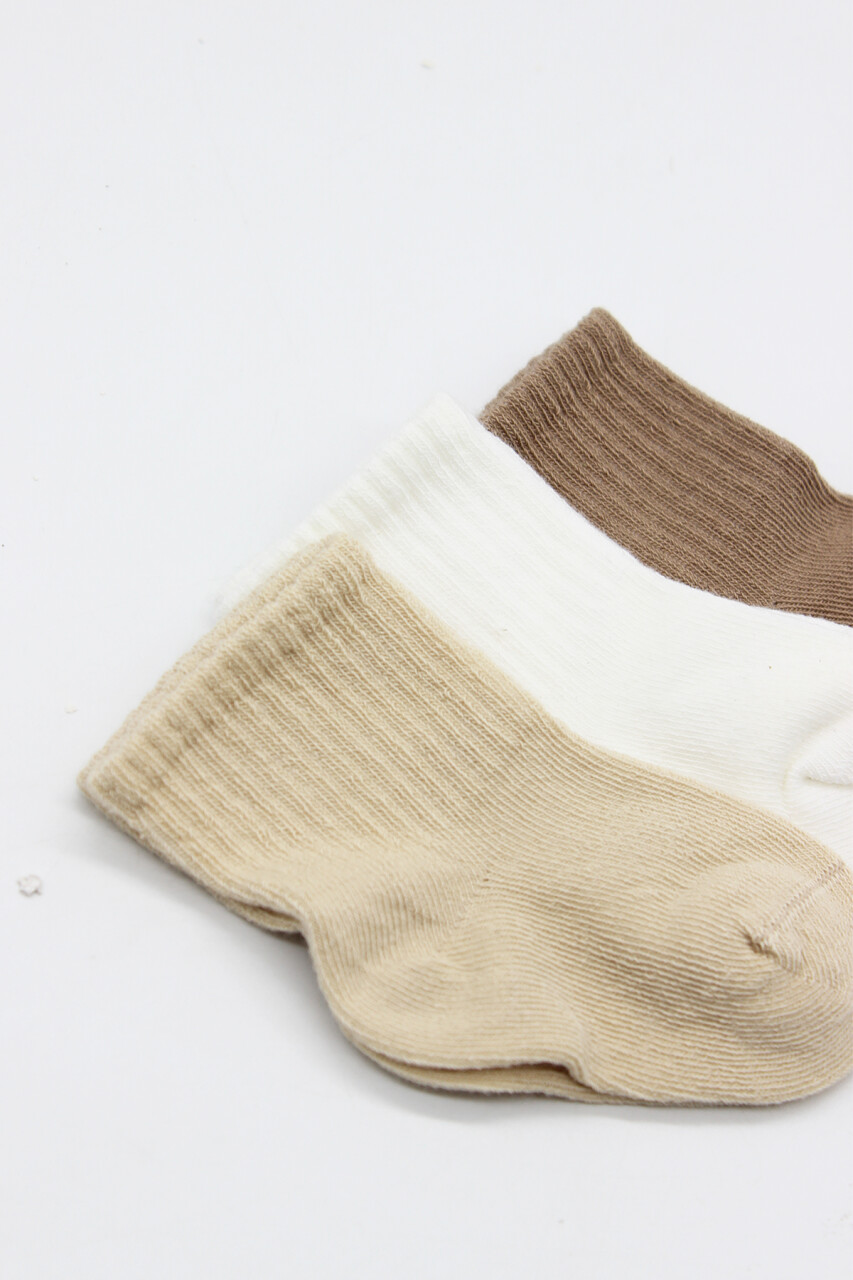 Bistyle Dog Boy 3'lü Penye Soket Çorap 10134 Bej - 4