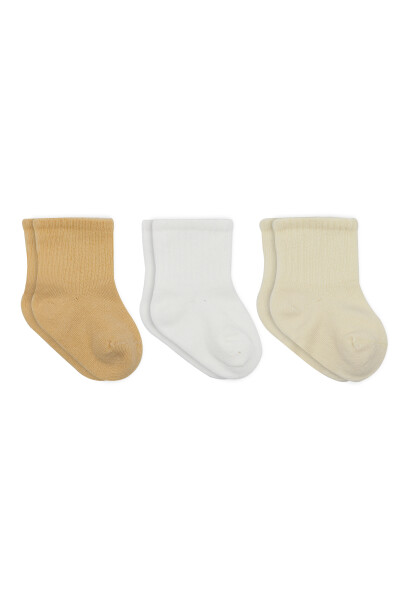 Bistyle Little Love Girl 3'lü Penye Soket Çorap 10137 Somon - Bistyle