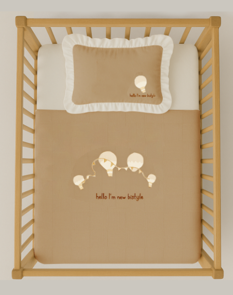 Bistyle Hello Style Baloons Pike takımı 100x150 80116 Bej - Bistyle