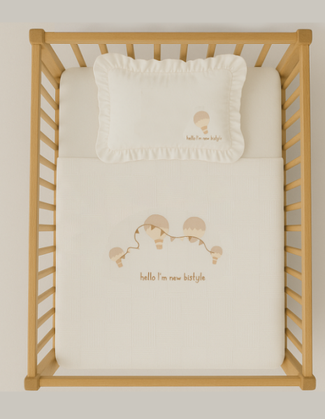 Bistyle Hello Style Baloons Pike takımı 100x150 80116 Ekru - Bistyle