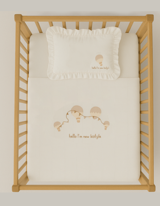 Bistyle Hello Style Baloons Pike takımı 100x150 80116 Ekru - 1