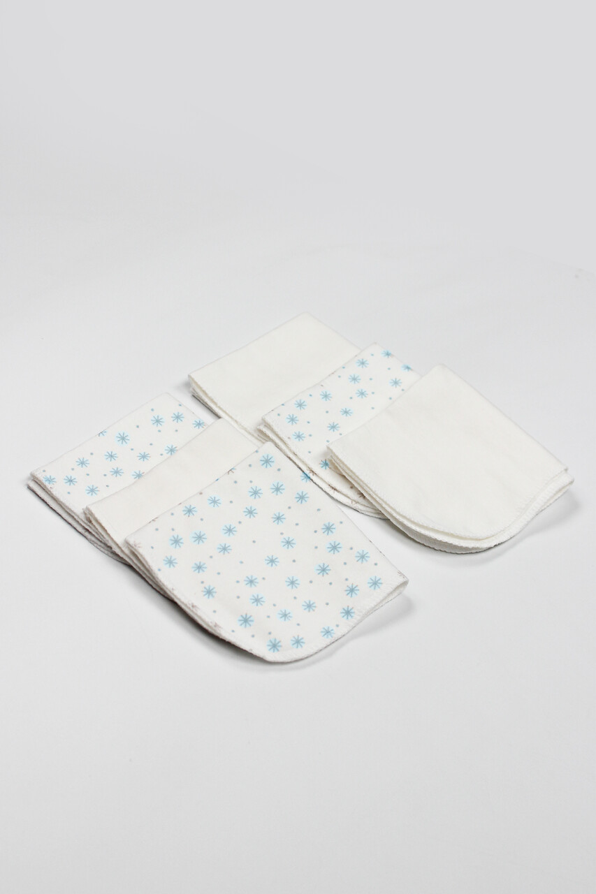 Bistyle Stars Kutulu 6lı Penye Mendil 20x20 90104 Mavi - 2