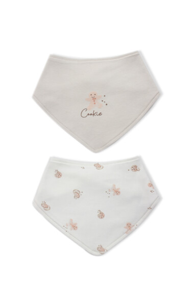 Bistyle 2li Fular Cookies Make Happy 60121 Ekru - 2