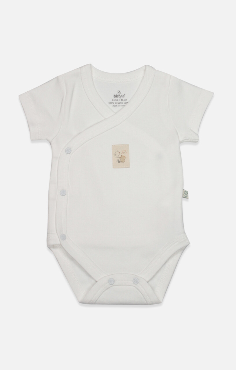 Bistyle Kruvaze Body Yarım Kol With You Family 17143 Bej - 1