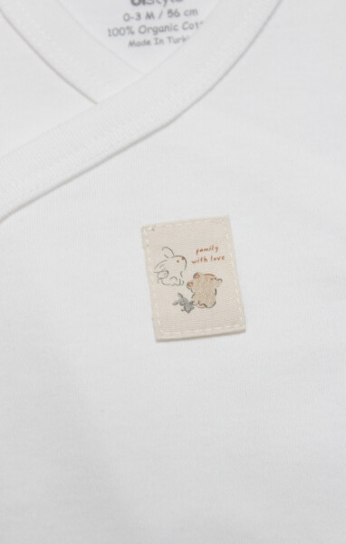 Bistyle Kruvaze Body Yarım Kol With You Family 17143 Bej - 3