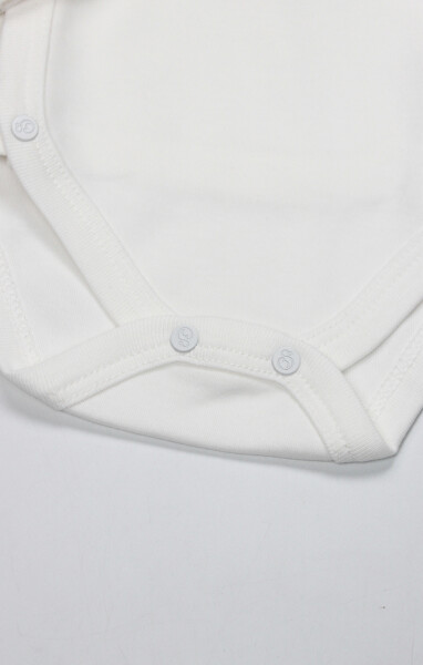 Bistyle Kruvaze Body Yarım Kol Love You Family 17144 Pudra - 4