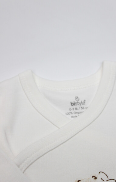 Bistyle Kruvaze Body Uzun Kol With You Family 17145 Bej - 2