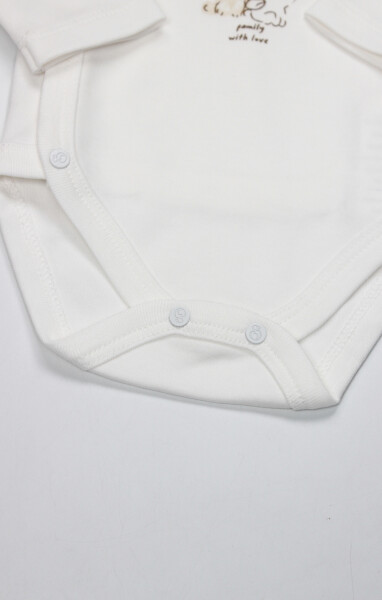 Bistyle Kruvaze Body Uzun Kol With You Family 17145 Bej - 4