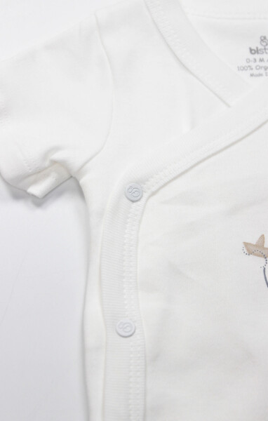 Bistyle Kruvaze Body Yarım Kol Little Boats 17152 Ekru - 4