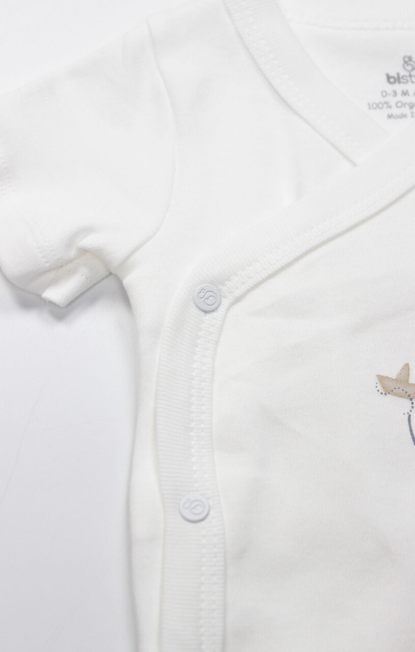 Bistyle Kruvaze Body Yarım Kol Little Boats 17152 Ekru - 4