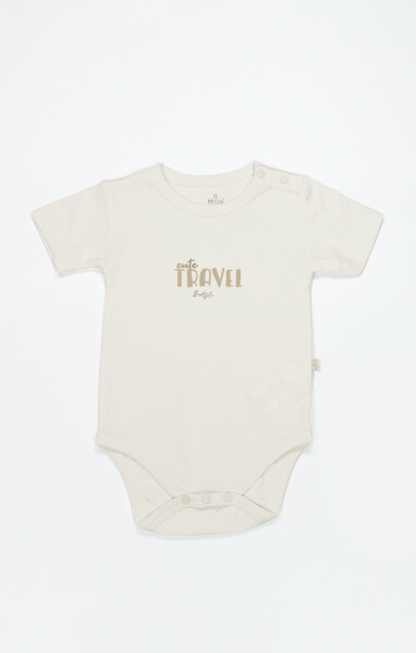 Bistyle 3lü Body Yarım Kol Travel Clasic Kutulu 17162 Ekru - 2