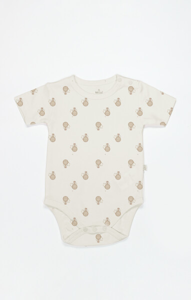 Bistyle 3lü Body Yarım Kol Travel Clasic Kutulu 17162 Ekru - 4