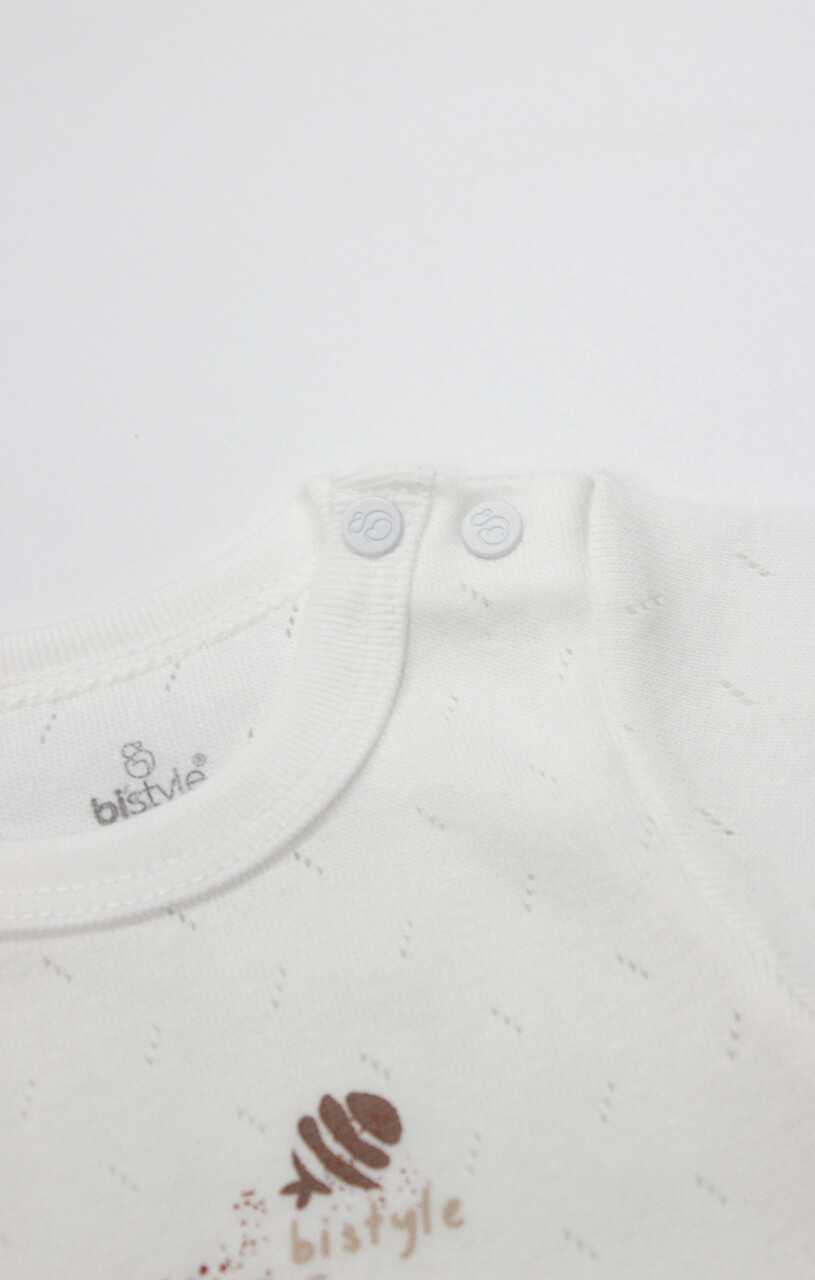 Bistyle Body Yarım Kol Ocean And Starfish 17182 Ekru - 2