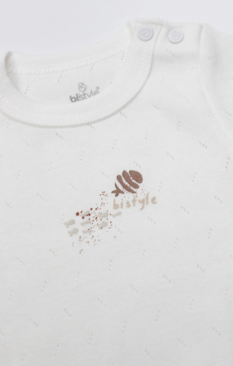 Bistyle Body Yarım Kol Ocean And Starfish 17182 Ekru - 3