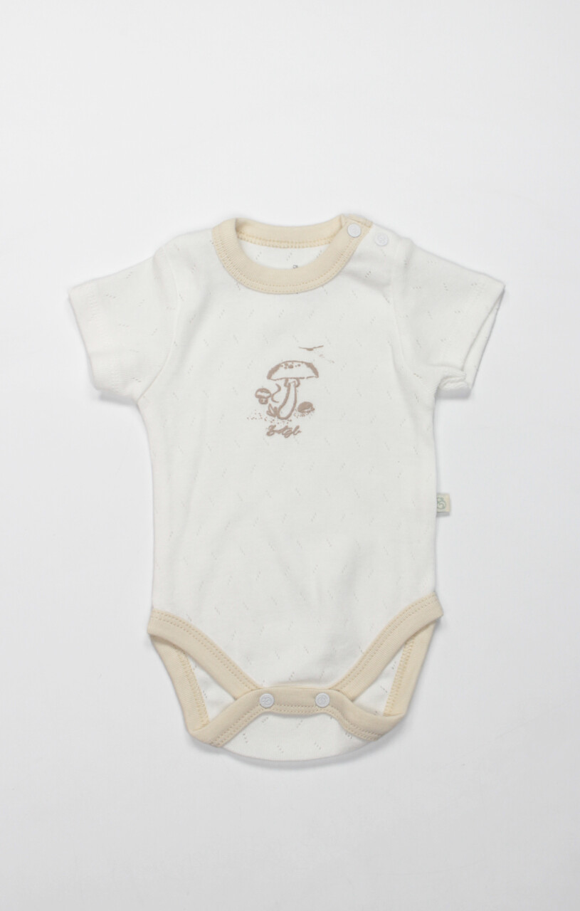 Bistyle Body Yarım Kol My Favorite Zoo 17184 Ekru - 1