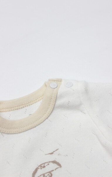 Bistyle Body Yarım Kol My Favorite Zoo 17184 Ekru - 2