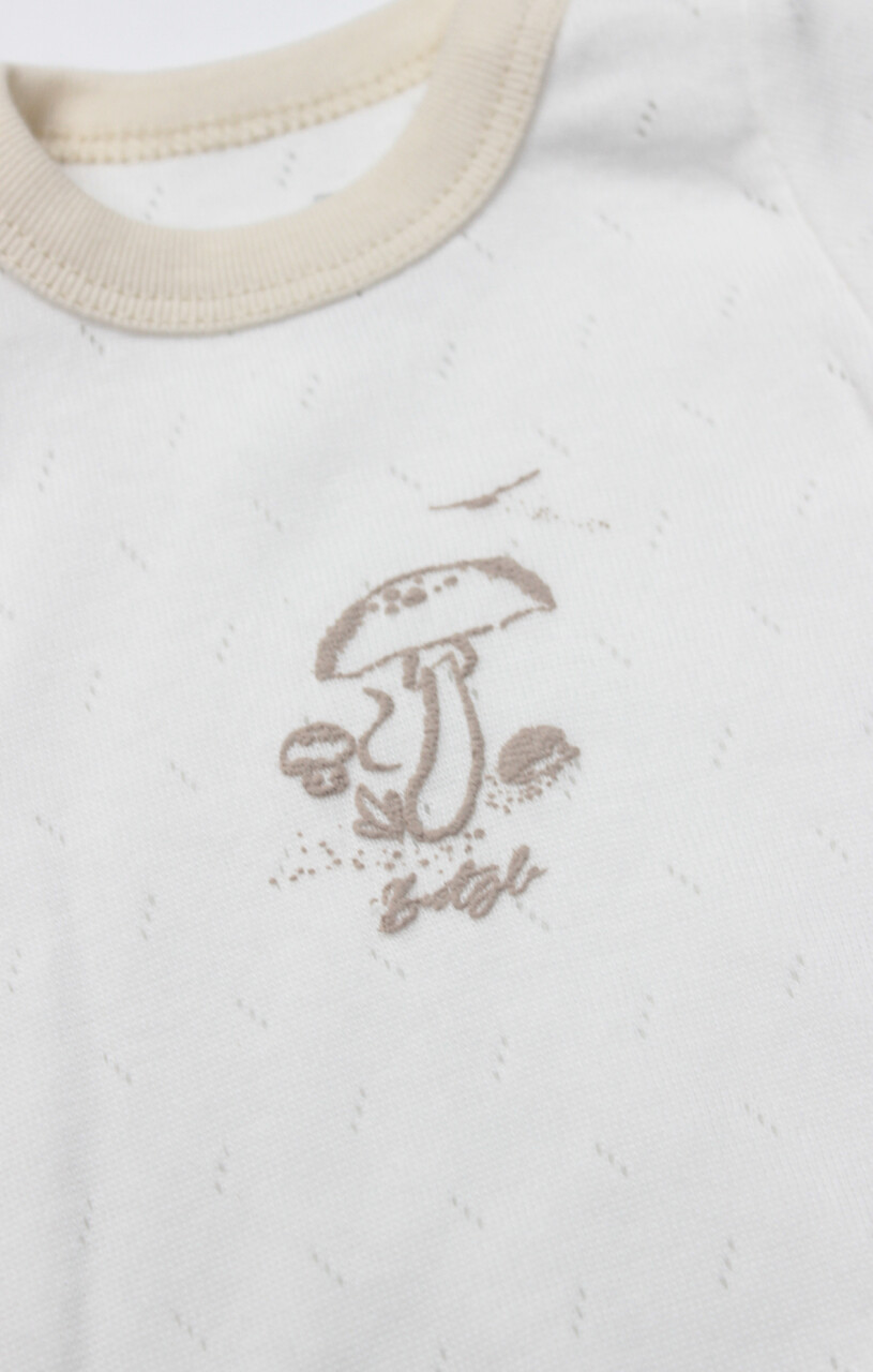 Bistyle Body Yarım Kol My Favorite Zoo 17184 Ekru - 3