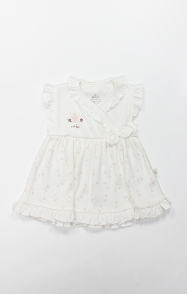 Bistyle Elbise Yarım Kol Morning Sun 21106 Ekru - Bistyle