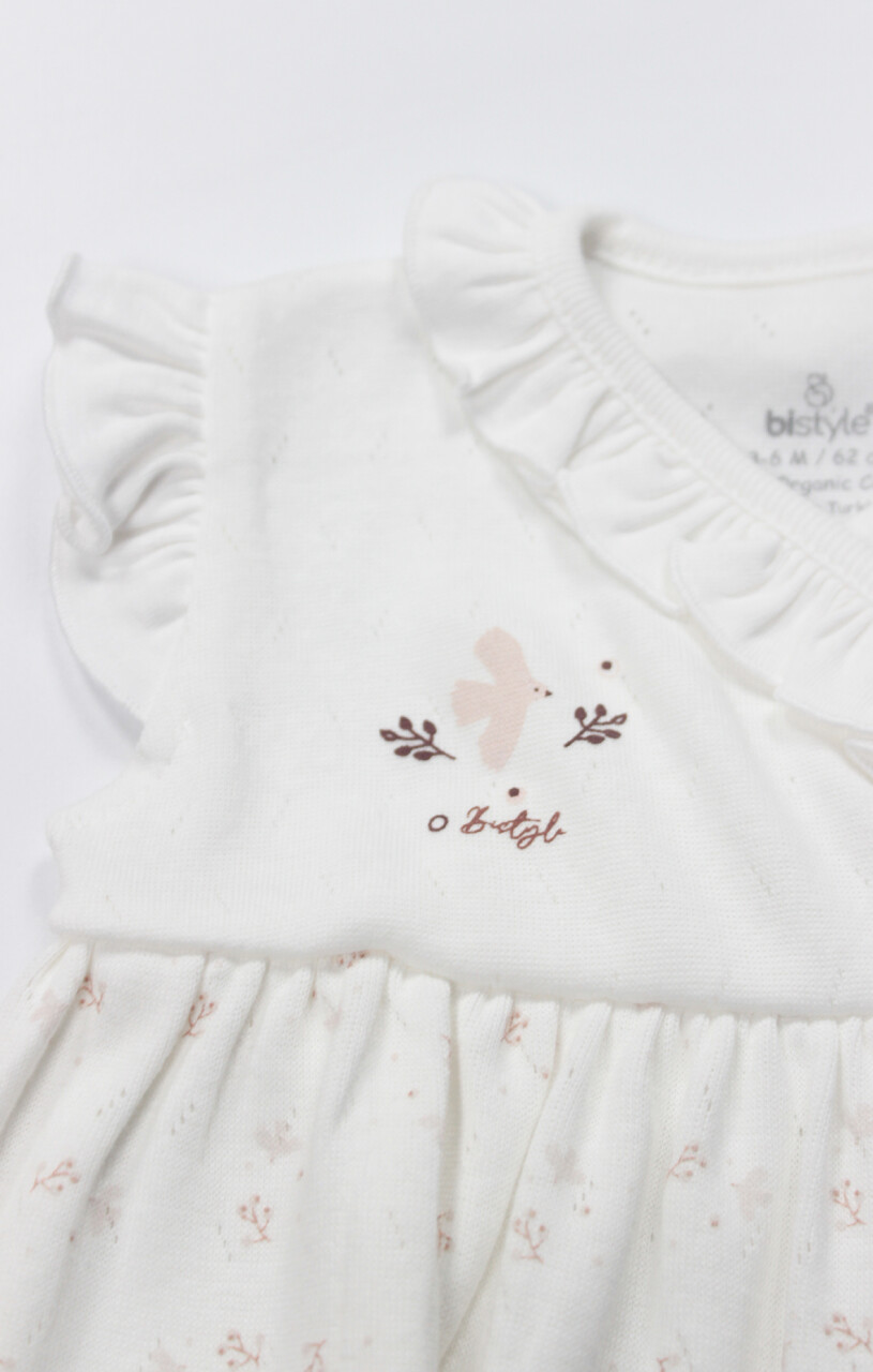 Bistyle Elbise Yarım Kol Morning Sun 21106 Ekru - 2