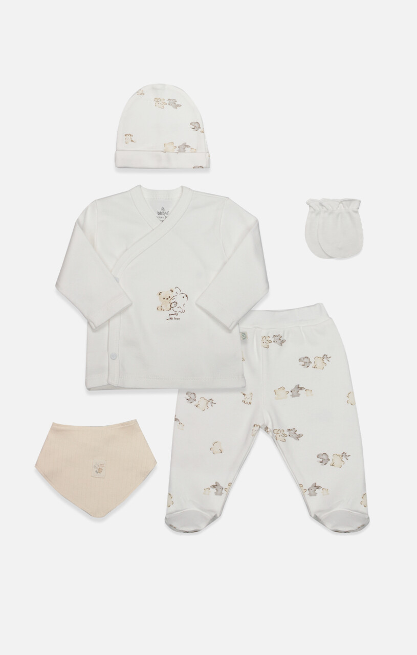 Bistyle 5li Hastane Çıkışı With You Family 12113 Bej - 1