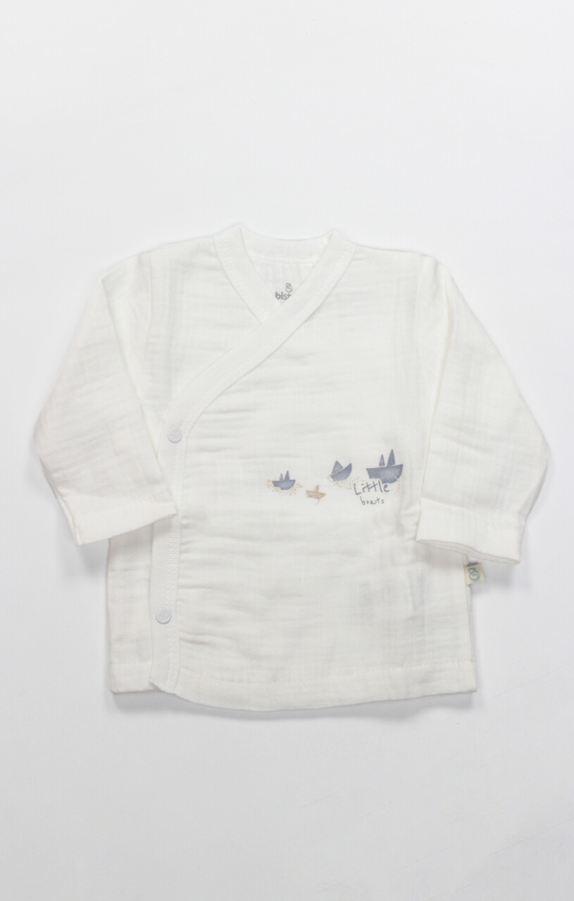 Bistyle 10lu Hastane Çıkışı Müslin Little Boats 11121 Ekru - 2