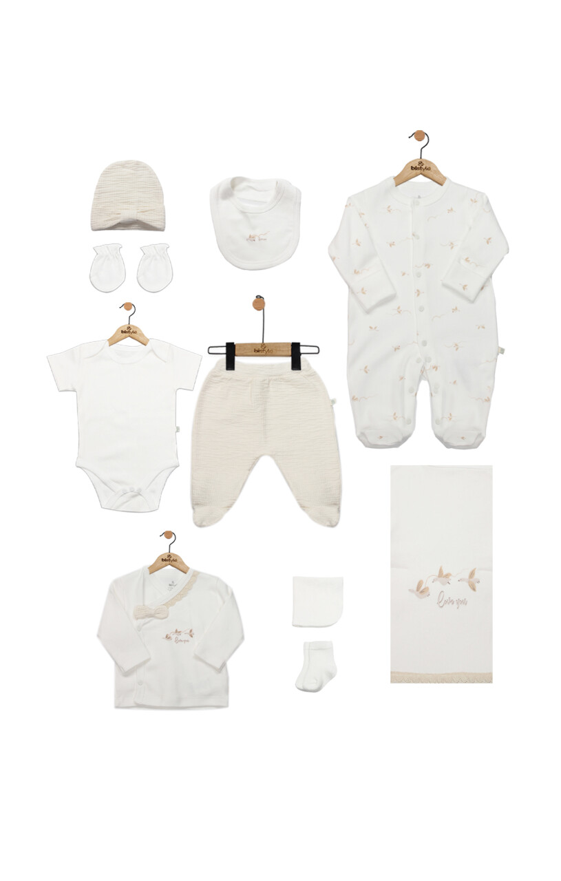 Bistyle 10lu Hastane Çıkışı Love You Smile 11119 Ekru - 1