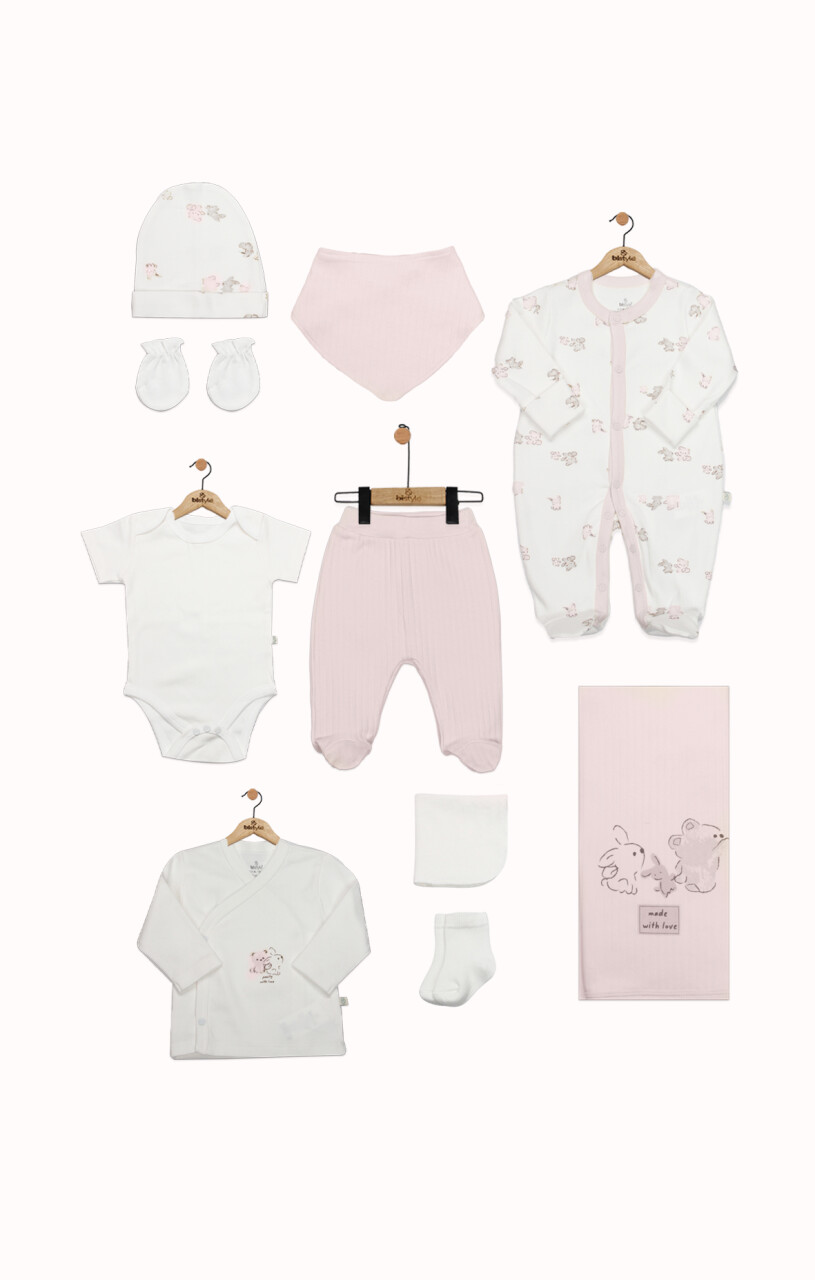 Bistyle 10lu Hastane Çıkışı Love You Family 11118 Pudra - 1