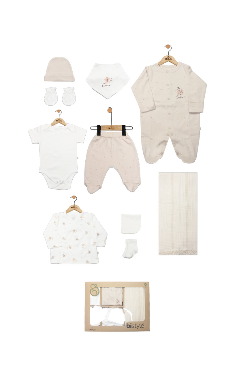 Bistyle 10lu Hastane Çıkışı Cookies Make Happy 11113 Ekru - 1