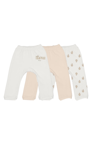 Bistyle 3lü Patiksiz Alt Travel Clasic Kutulu 16185 Ekru - Bistyle