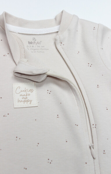 Bistyle Tulum Patiksiz Cookies Make Happy 15127 Ekru - 5