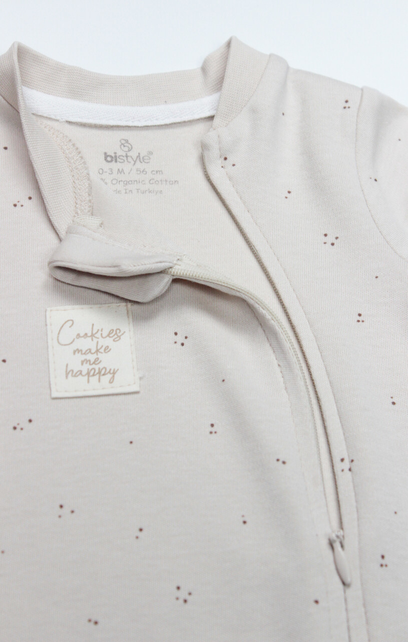 Bistyle Tulum Patiksiz Cookies Make Happy 15127 Ekru - 5
