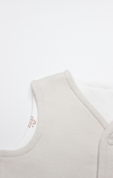 Bistyle Yelek Çift Taraflı Cookies Make Happy 18111 Ekru - 2