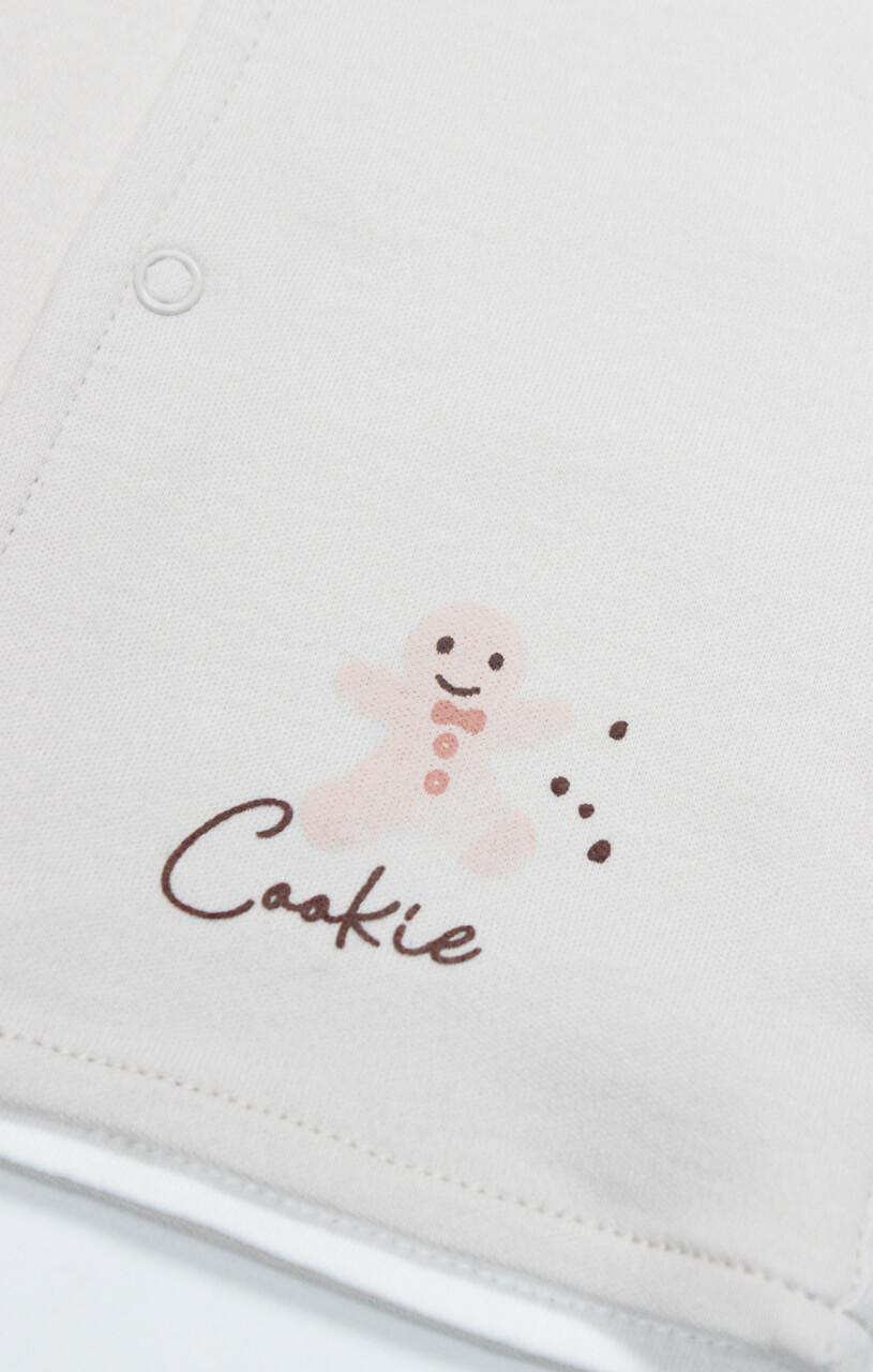 Bistyle Yelek Çift Taraflı Cookies Make Happy 18111 Ekru - 3