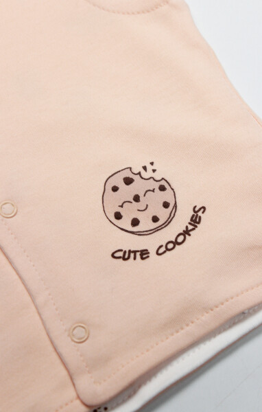 Bistyle Yelek Çift Taraflı Cookies Cute Happy 18112 Somon - 3
