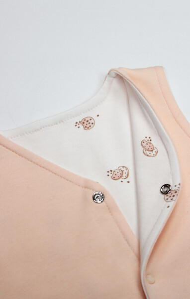 Bistyle Yelek Çift Taraflı Cookies Cute Happy 18112 Somon - 4