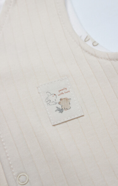 Bistyle Yelek Çift Taraflı With You Family 18113 Bej - 2