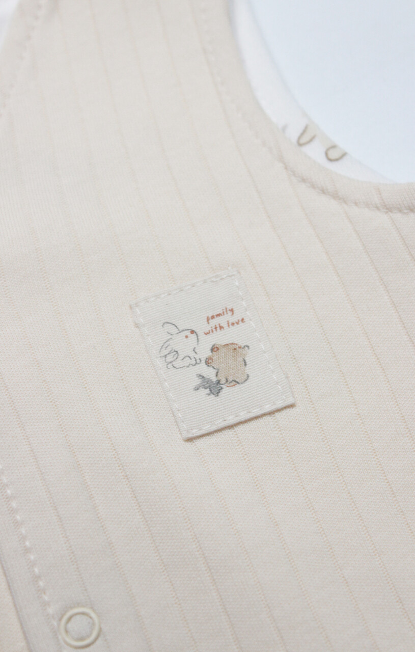 Bistyle Yelek Çift Taraflı With You Family 18113 Bej - 2