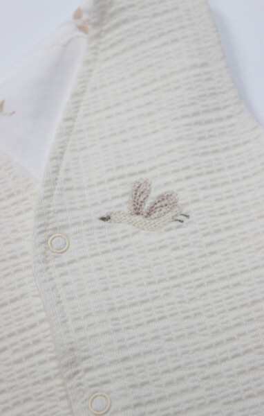 Bistyle Yelek Çift Taraflı Love You Smile 18115 Ekru - 2