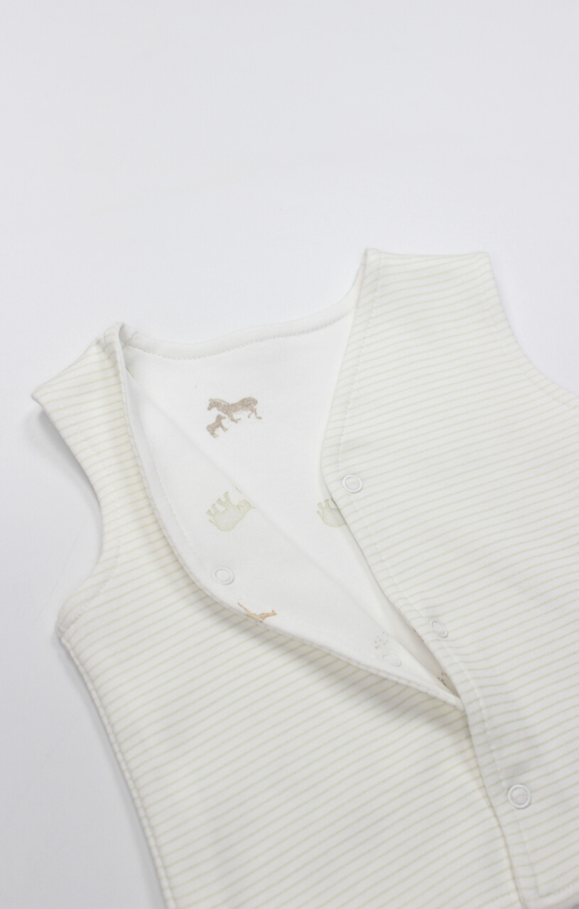 Bistyle Yelek Çift Taraflı Safari Forewer 18116 Yeşil - 4