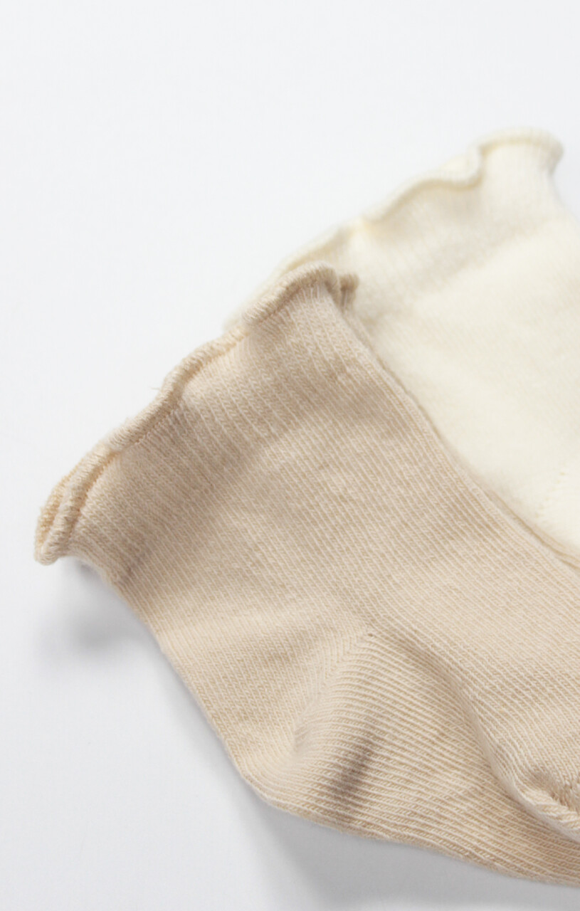 Bistyle Overlok Style Penye Soket Çorap 2li 10153 Bej - 4