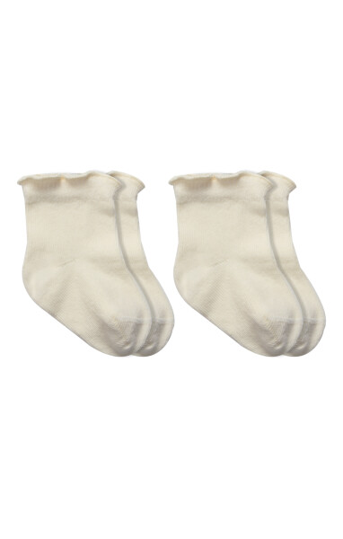 Bistyle Overlok Style Penye Soket Çorap 2li 10153 Naturel - Bistyle
