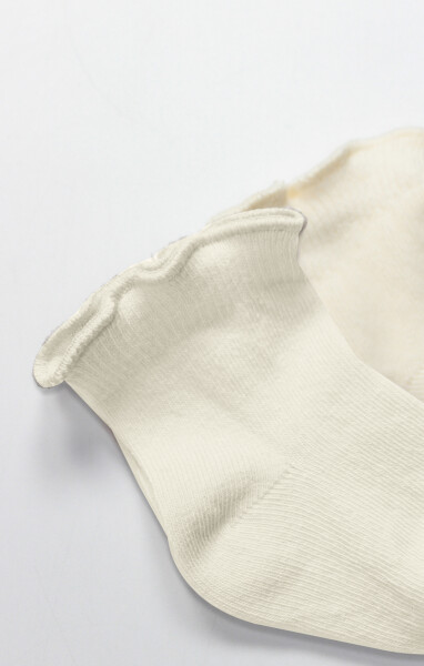 Bistyle Overlok Style Penye Soket Çorap 2li 10153 Naturel - 4