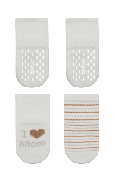 Bistyle Mom Dad Penye Kaymaz Soket Çorap 2li 10147 Çember Mom - 2