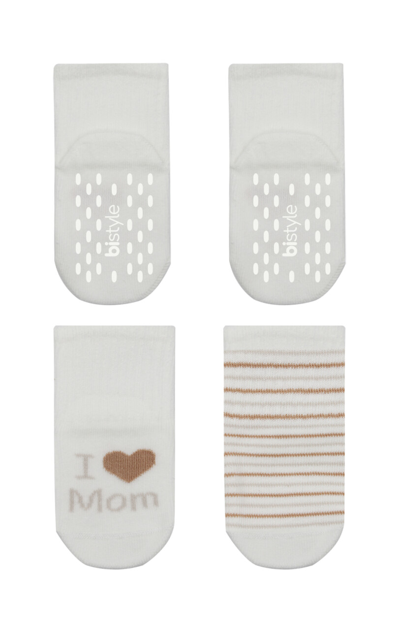 Bistyle Mom Dad Penye Kaymaz Soket Çorap 2li 10147 Çember Mom - 2