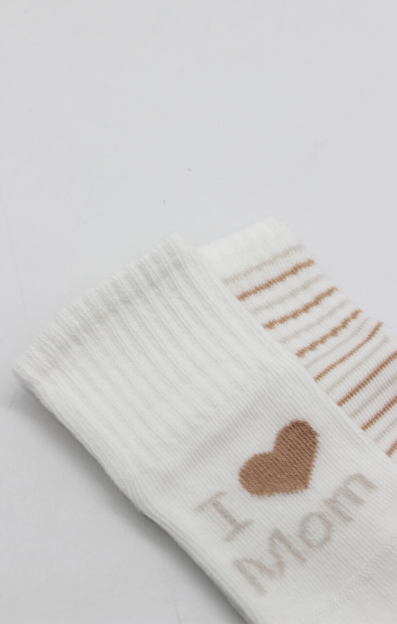 Bistyle Mom Dad Penye Kaymaz Soket Çorap 2li 10147 Çember Mom - 4