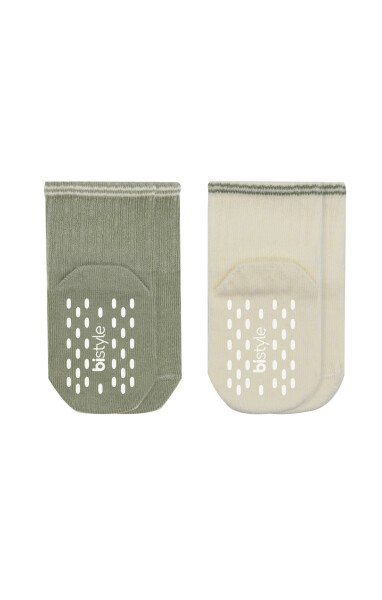 Bistyle Çemberli Basic Penye Kaymaz Soket Çorap 2li 10146 Nil - Bistyle