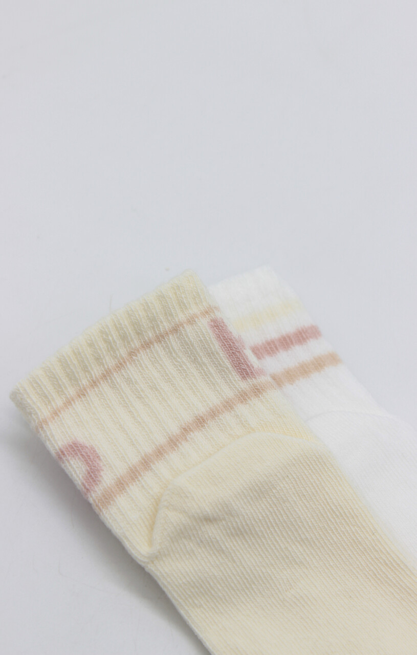 Bistyle Penye Kaymaz Soket Çorap 2li 10144 Pudra Ekru - 4