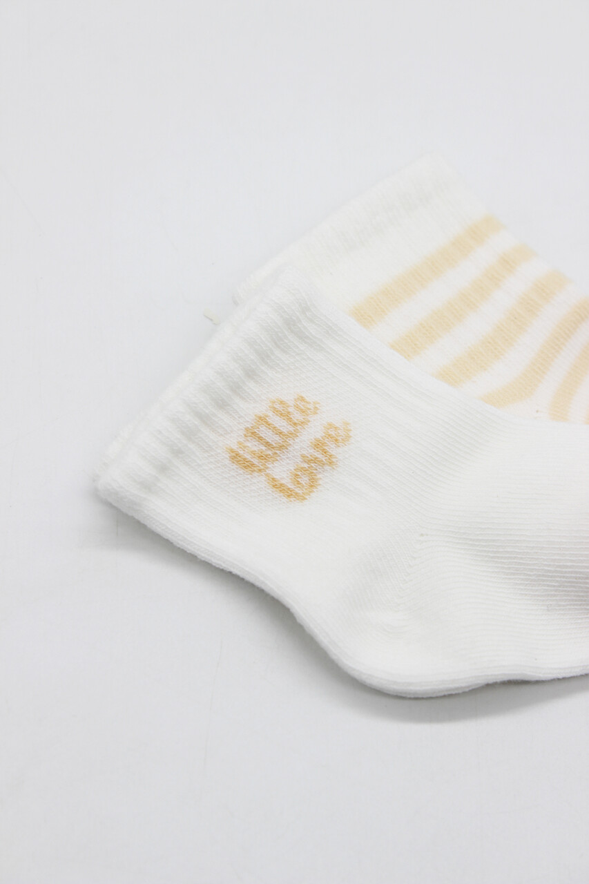Bistyle Little Girl Penye Soket Çorap 2li 10139 Ekru Somon - 4